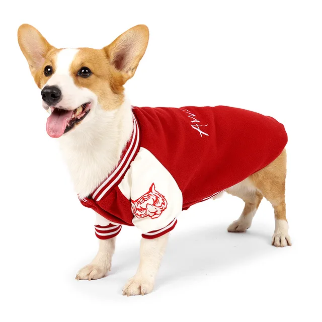 Trendy sport baseball jersey for dog medium size private label dog sport clothing