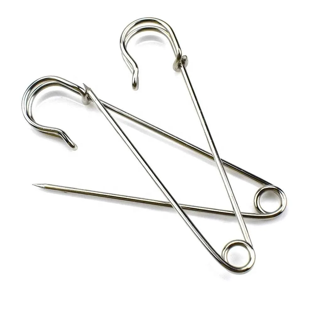 20PCS Large Safety Blanket Pins Stainless Steel Pin Safety Pins