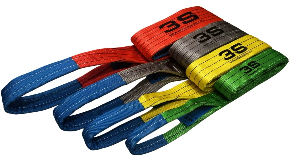 1t ~ 12t Polyester Flat Webbing Sling For Lifting With Tuv Ce Gs ...