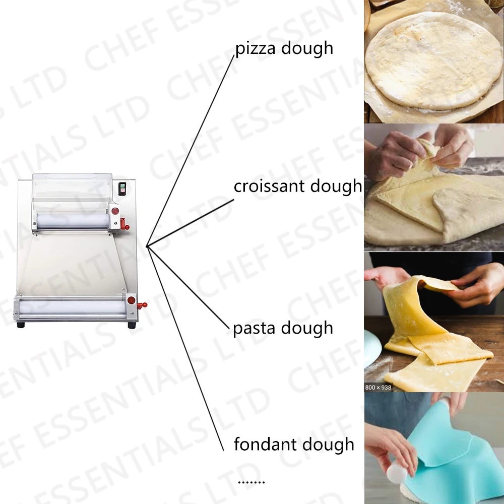 Chef Prosentials 18 inch Electric Dough Sheeter, ETL Certificate Single Rollers Dough Pasta Press Machine