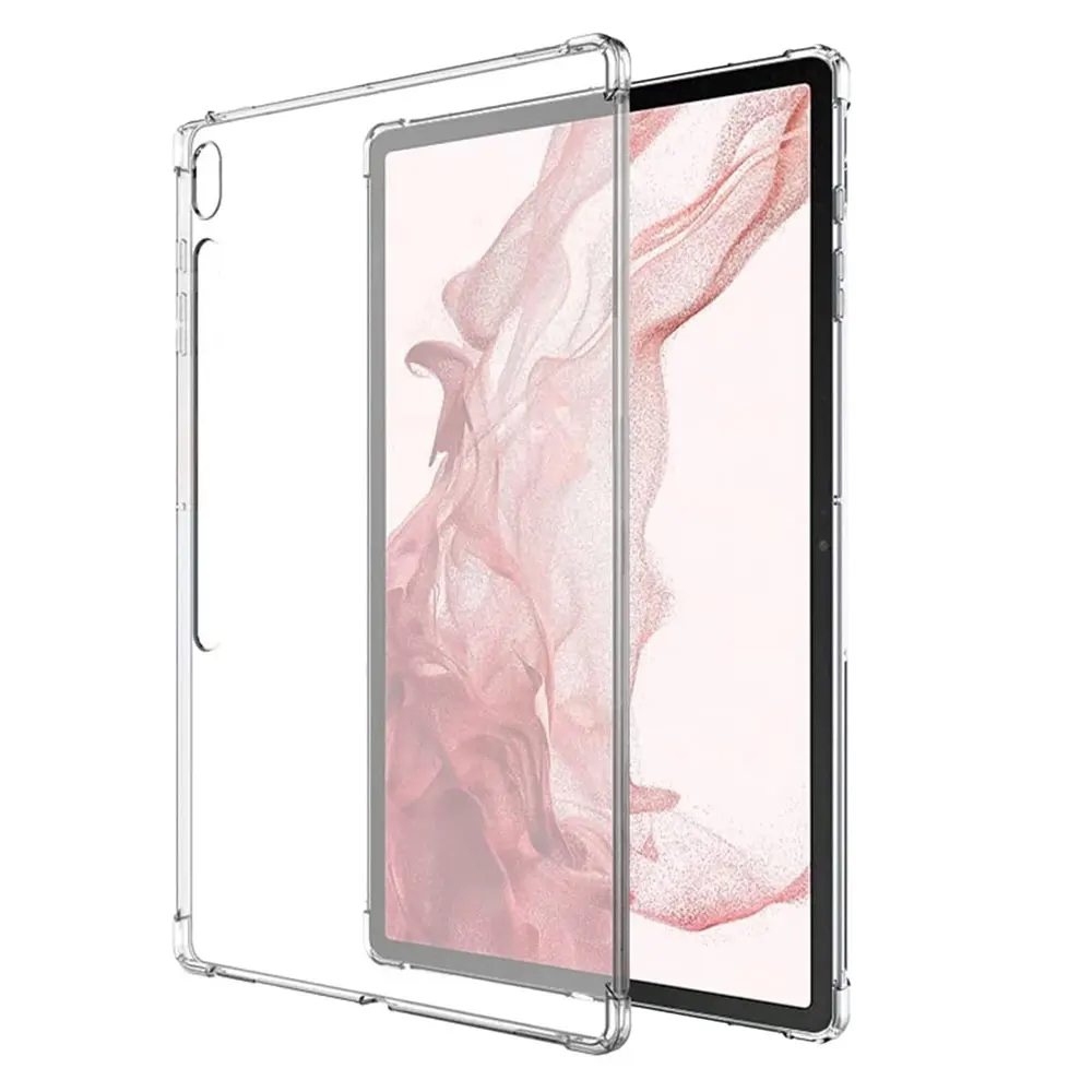 Factory Clear Transparent TPU Tablet Case Soft Anti Drop Protective Cover For Galaxy Tab S8 Plus Laudtec manufacture