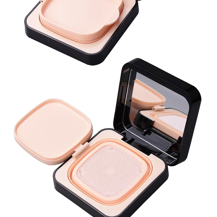 Newest Empty square Plastic air Cushion Compact Powder Foundation case Custom