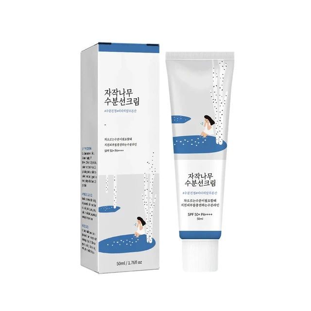 Korean Skincare Sunscreen Round Lab Birch Moisturizing Sunscreen SPF 50+, PA++++ - 50ml