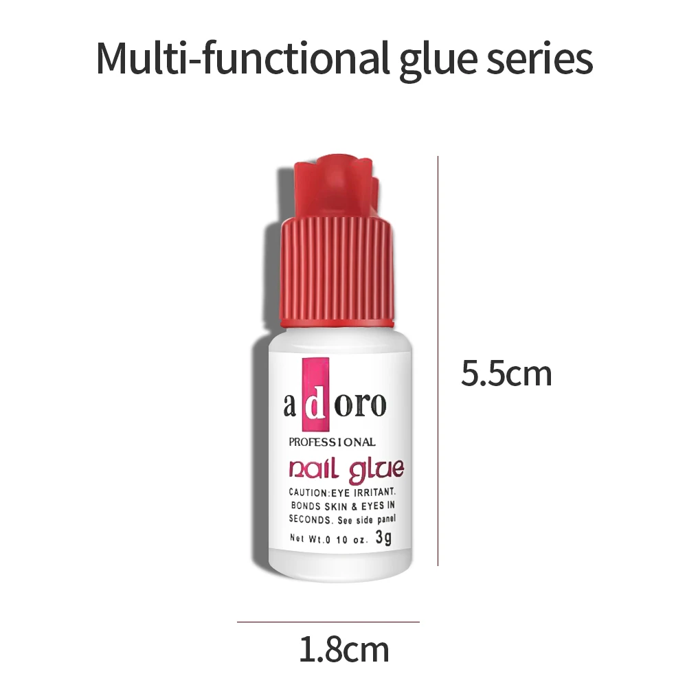 5pcs Set Nail Art Glue Fast Dry Acrylic Manicure Glue Fingernail