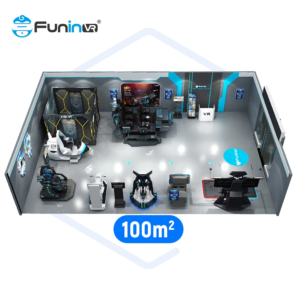 Funin VR 3D Virtual Reality Headset Inflatable Carnival Games Used Amusement Park Rides Vr Pod