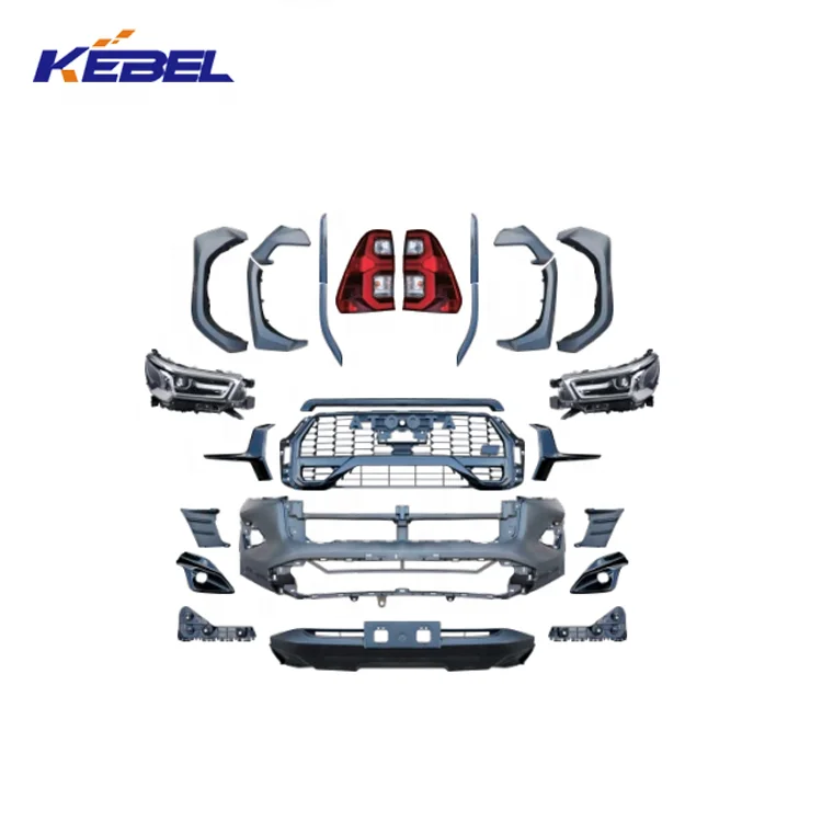 KEBEL Good Supplier Auto Car Accessories  Front Bumper Kit OEM Car Bumper Kit for TOYOTA  2016 HILUX UPGRADE 2023 HILUX GR