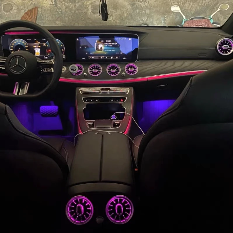 hknem】ベンツEクラス用アンビエントライト連動エアベント hknem