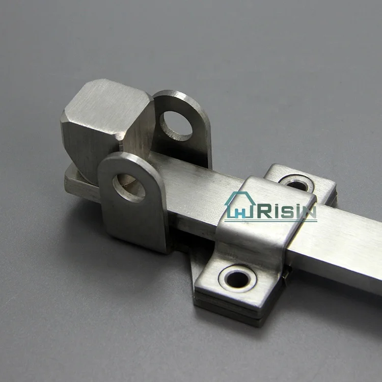 Сатиновый дверной болт из нержавеющей стали с квадратным верхом