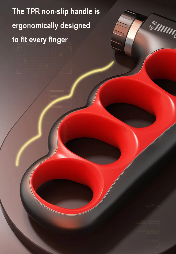 Adjustable Electronic Counting Grip For Adult Hand Strength Exercise