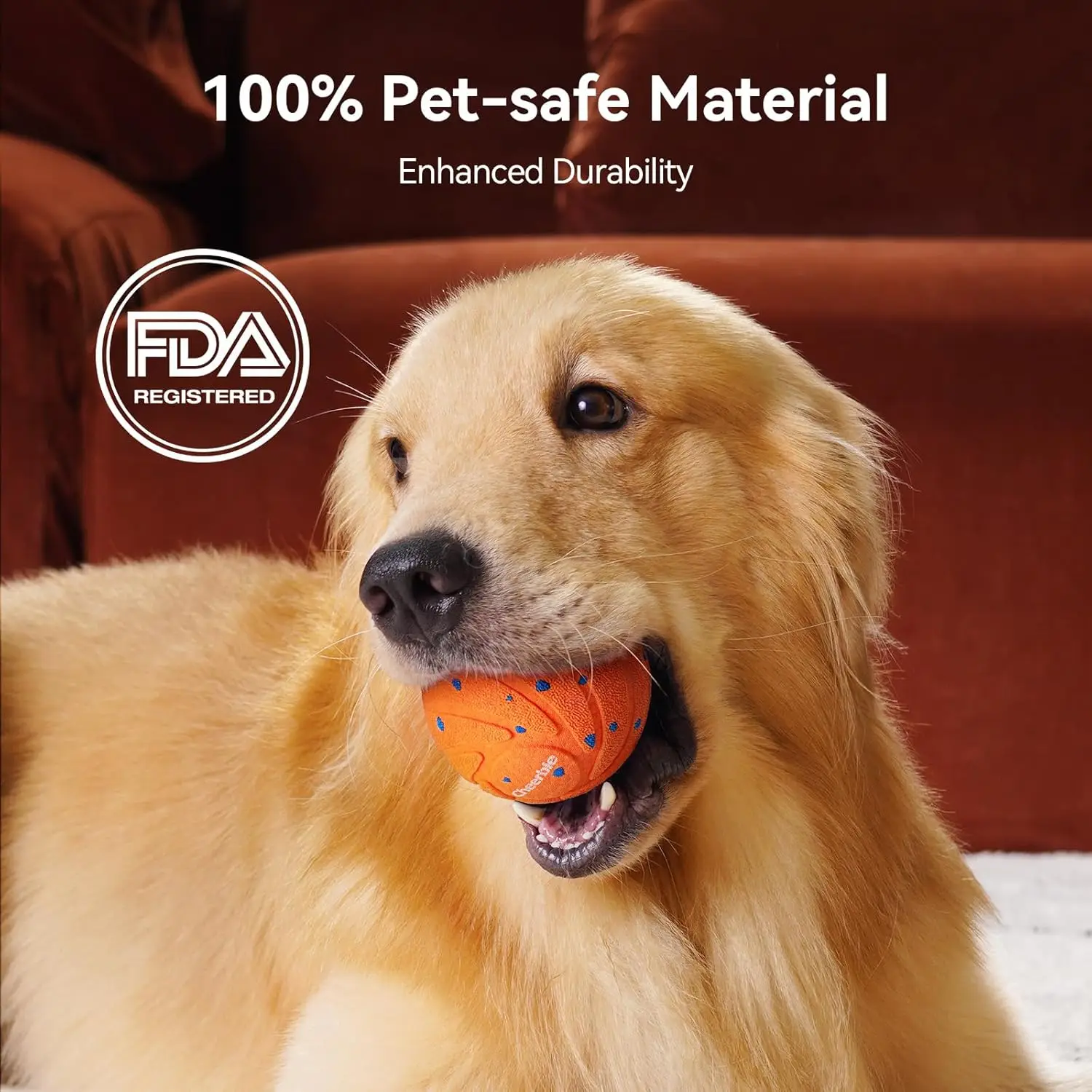 2025 Bulk Product Pet Supplies New Shape Customizable Self Rolling Smart Automatic Search Toy Hard Chew Rubber Dog Robot Ball