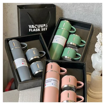 Manufacturer Bottles 500ml Thermos 304 Stainless Steel Vacuum Flask Thermos Cafe Chaud Travel Bottle Set