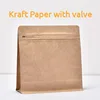 Yellow kraft paper with valve