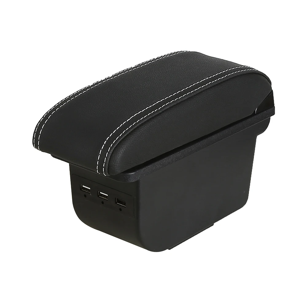 product tiypeor universal pu leather abs car armrest box console container cup holder accessories-7