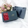 Deep blue 6 flower box+handbag