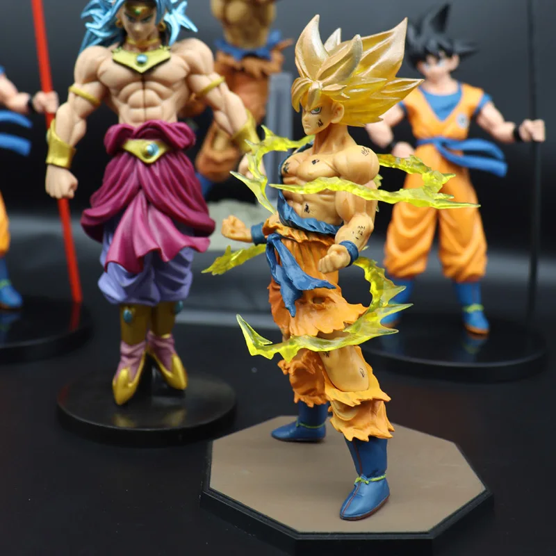 27cm Action Figure Dragon Ball Z Son Goku super saiyajin 5 Boneco De Ação  De Macaco Rei Vegeta Gohan Trunks Goku Ornamentos Decoração