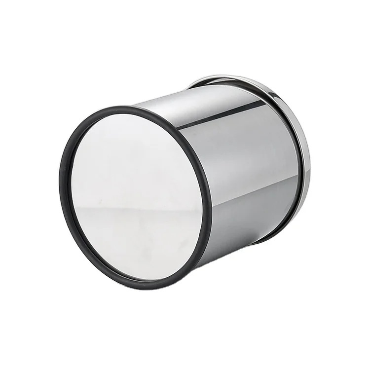 Wholesale Stainless Steel Flip Top Rotative Trash Bin Open Top Structure Swing Lid Round 12L 30L for Restaurants Indoor Use