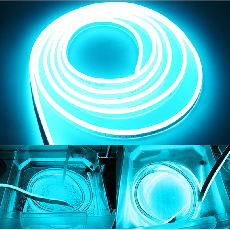 product led flexible multi colour waterproof kit 1m lights lamp new gen strips remoteneon 1cm cut 12v 24v 220v neon light strip flex rgb-9