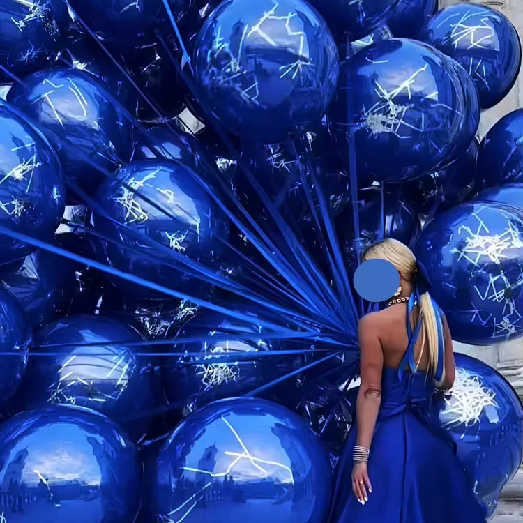New Customize Double  Balloon  Design Bo Bo Balloon With Confetti and Gold Foil  Big Size clear Bobo With butterfly