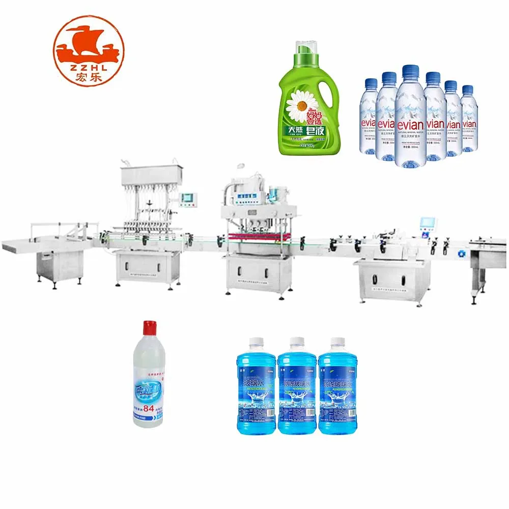 Automatic Small Bottle Liquid Filling Capping and Labeling Machines Bottle Packing Production Line