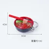 ตะเกียบสีแดง 4 ซม. บะหมี่-บะหมี่ขาไก่-พวงกุญแจ