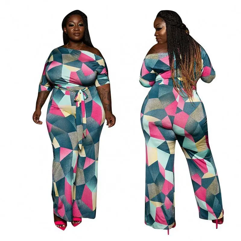 one piece pants romper plus size