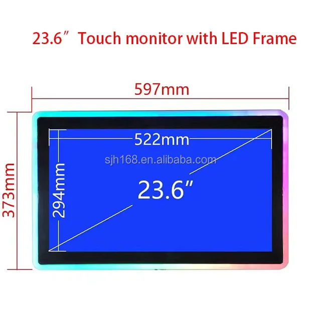 23.6 inch IR touch monitor with LED frame