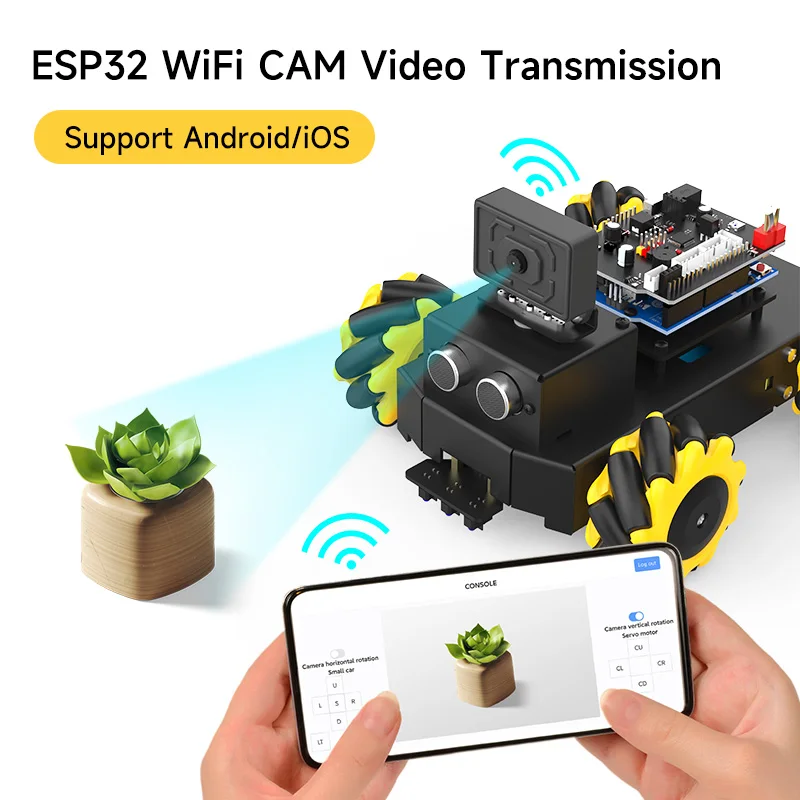 Yahboom Roboduino V2STEMスマート障害物回避ロボットカー (WiFiカメラ