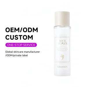 OEM Wholesale Moisturizing Facial Rice Extract Toner Anti Wrinkle Acne Lightening Face Toner Lotion Whitening Skin Care Product