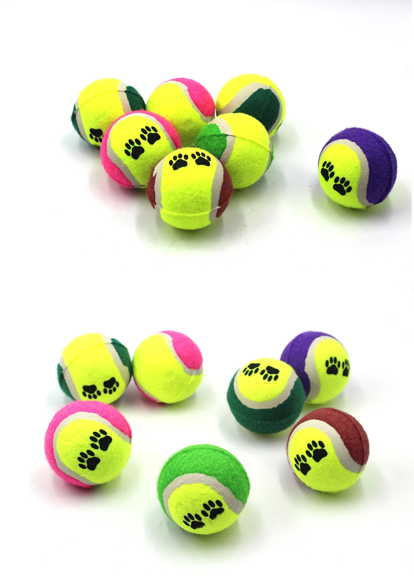 Customized Color Interactive Chew Toys Thrower Pet Dog Tennis Ball