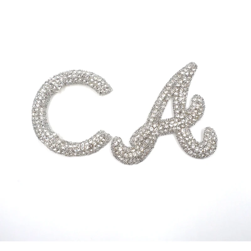 Free sample Stock assorted rhinestone applique bling cute iron on star patches for jeans clothing