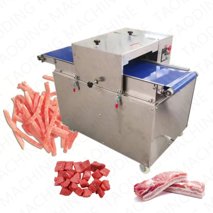 butcher beef cutter knife meat cutting machine cubes pork dicing ...
