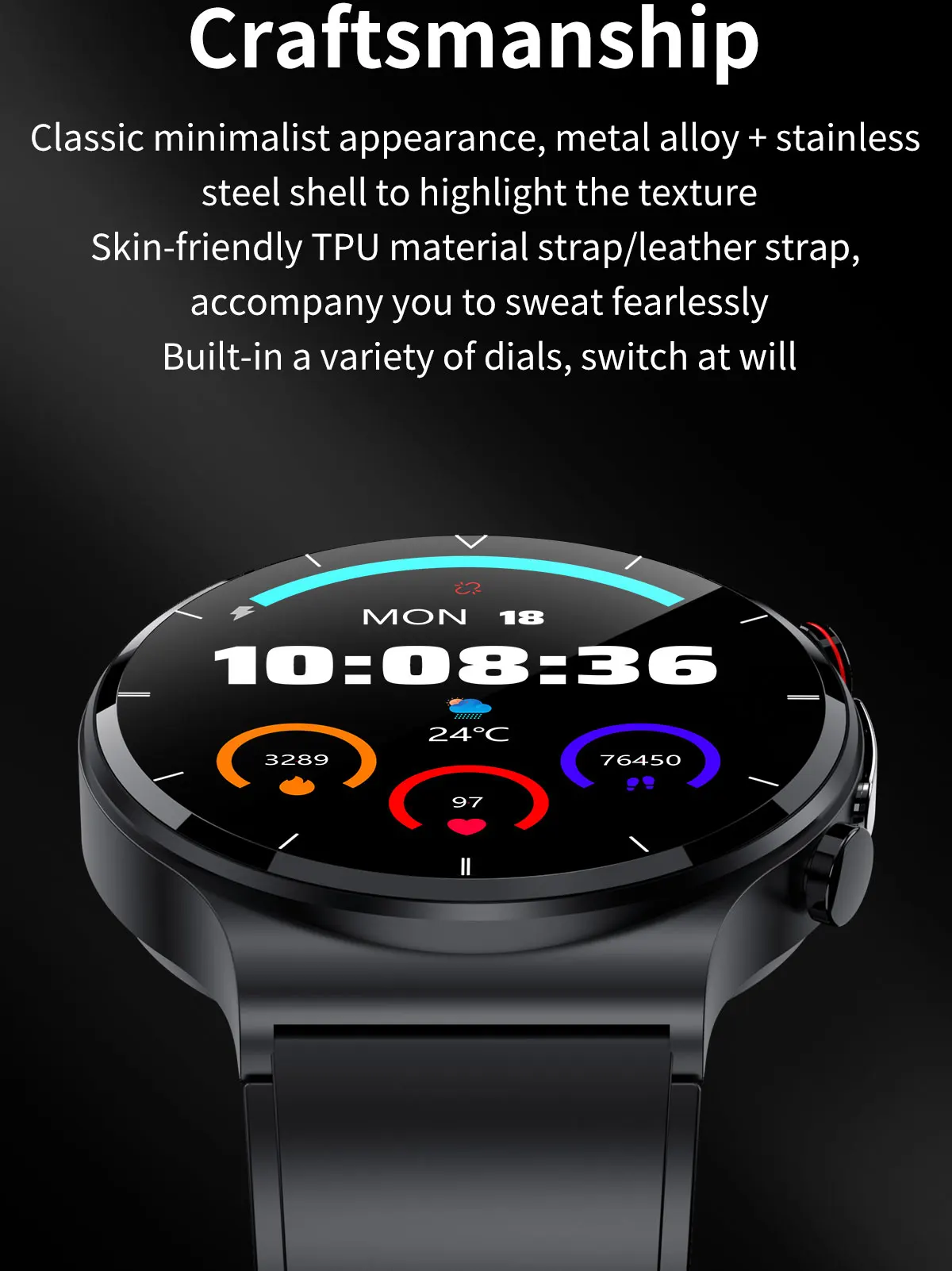 Valdus Ecg Health Smartwatch Ai Medical Diagnosis Latest Wearable ...