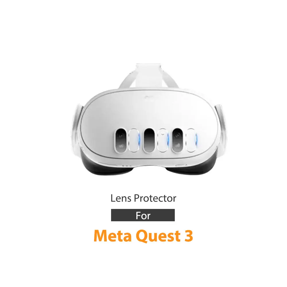 Funda Protectora Carcasa Trasera Agujero de Precisión Silicona Suave Transparente Clara Tpu Para Meta Quest 3 Auriculares Diadema  