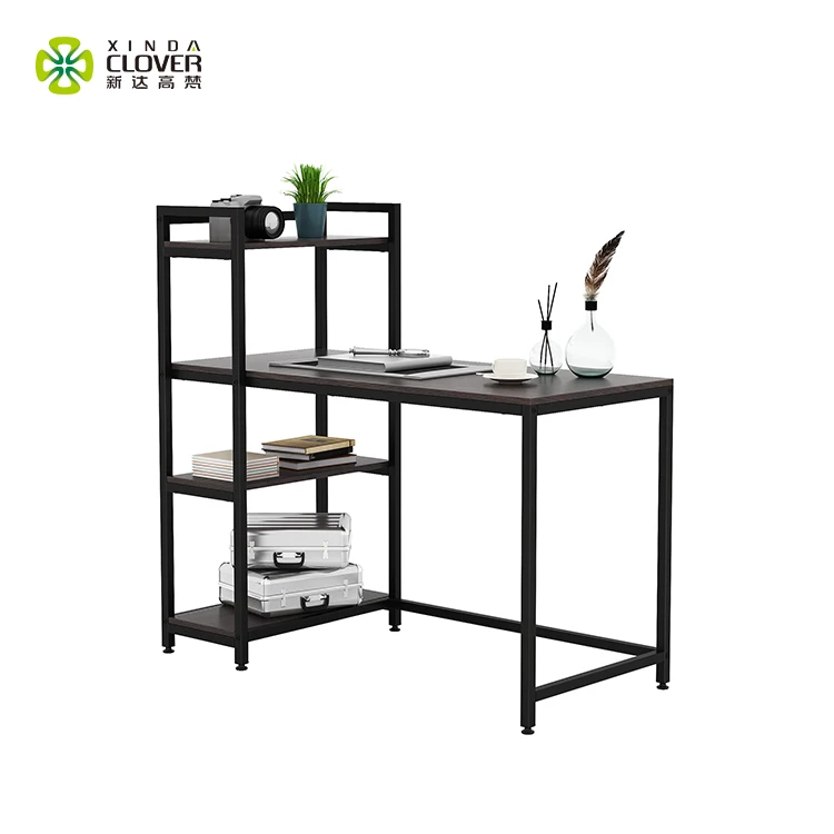 korean style computer desk with shelf wooden writing  desk study table