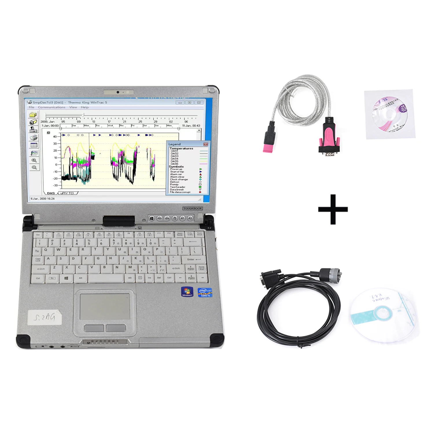 2024 AUTO DIAGNOSTIC SCANNER TOOL With CFC2 FORKLIFT THERMO KING TRUCK SCANNER TOOL THERMO KING TOOL for WINTRAC THERMO KING
