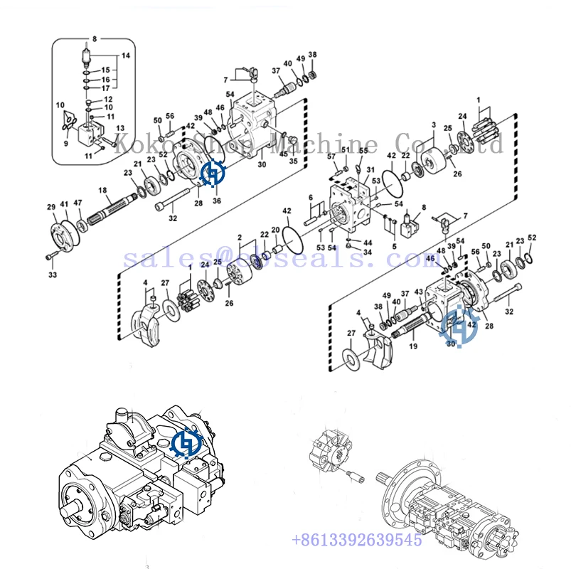 Excavator Pump Parts