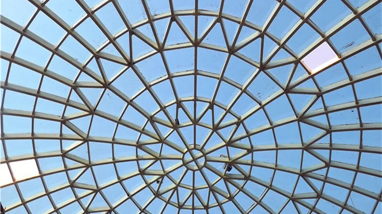 Prefab Steel Structure Dome Glass Roof Skylight For Church - Buy Steel ...