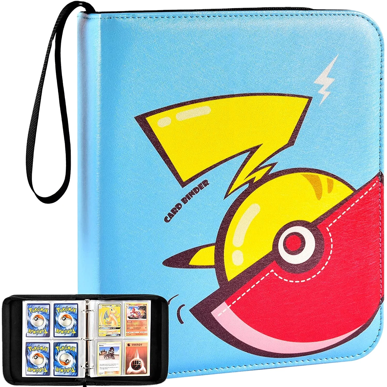 4pocket Carrying Case Binder Fit For Cards 400 Cards Trading Cards