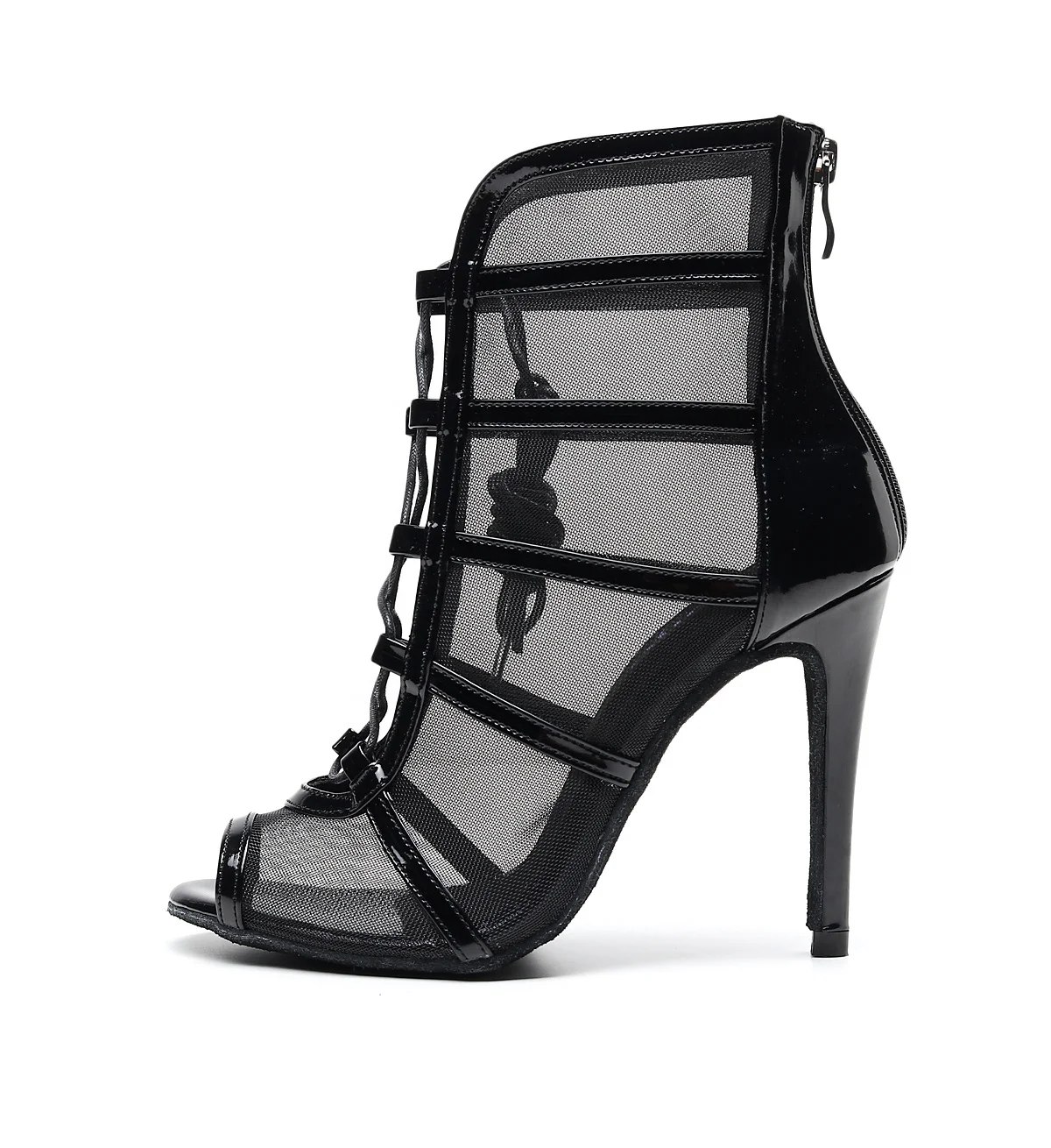 Женские сетчатые Туфли на каблуке 10 см для танцев, бальные туфли для латиноамериканских танцев, 1023