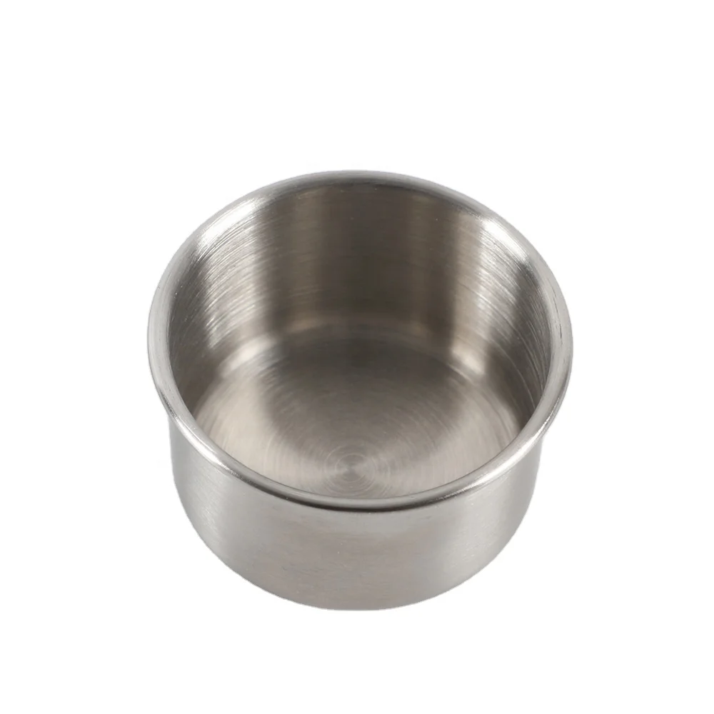 Stainless Steel Condiment and Snack Containers Tiny Sauce Dish with Metal Lid for on-the-go for Lunch Box Salads Dipping Cup