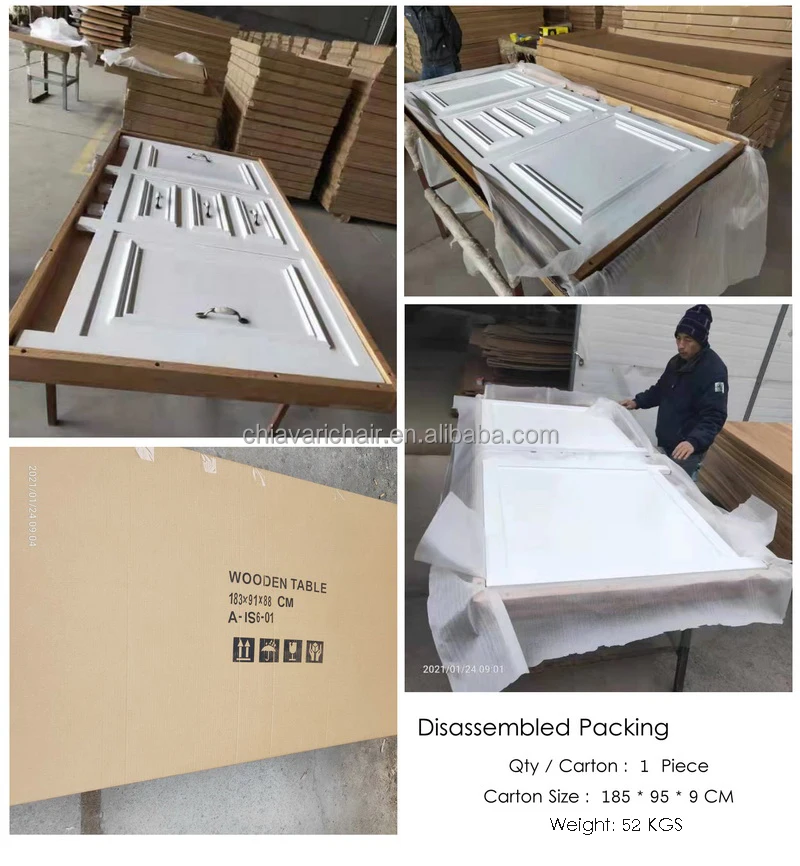 Wholesale Outdoor Portable Wood Folding Buffet Table