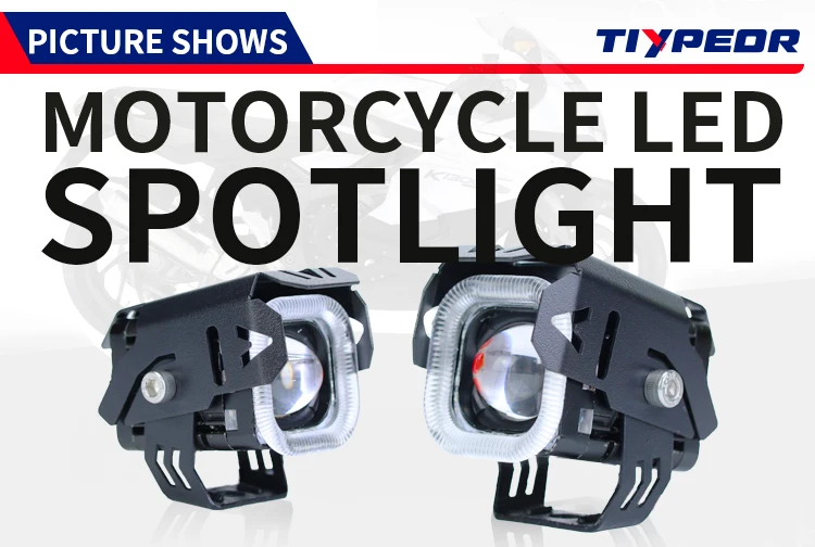 low beam fog lamp 12v mini lens headlight driving light for motocross dirt bike-3