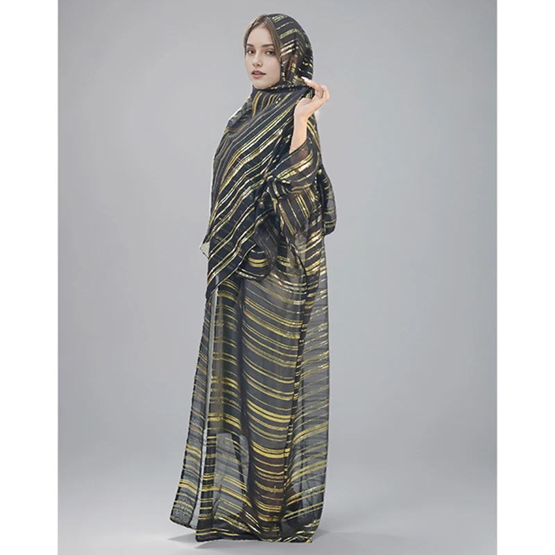 Middle Eastern Muslims Wedding and Party Wear Sequin Embroidery Georgette Saree Blouse for Women