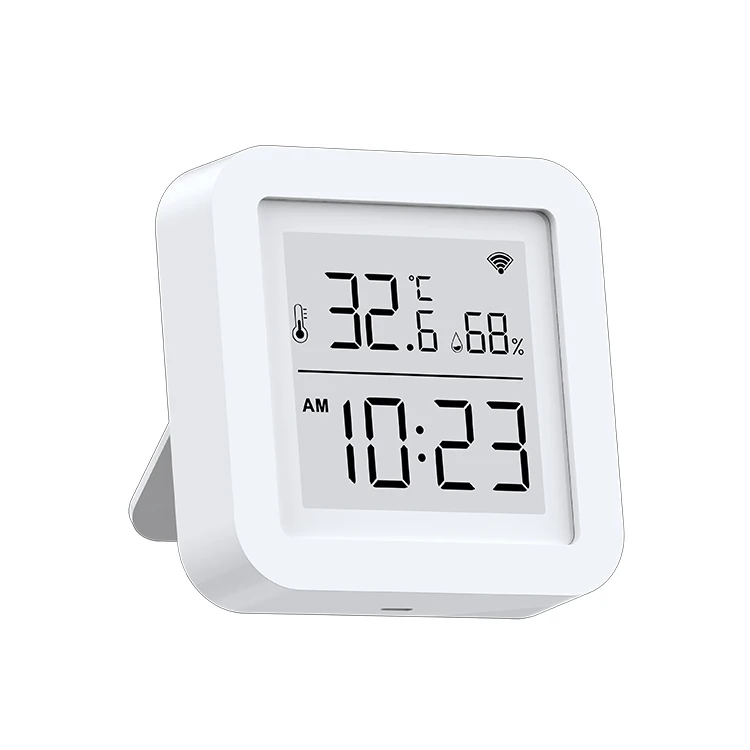 Датчик температуры и влажности Tuya с Wi-Fi и ЖК-дисплеем, цифровой термометр-гигрометр для умного дома