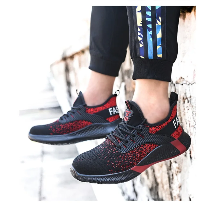 Zapatillas de vestir con cordones y punta de acero para hombre – textilko