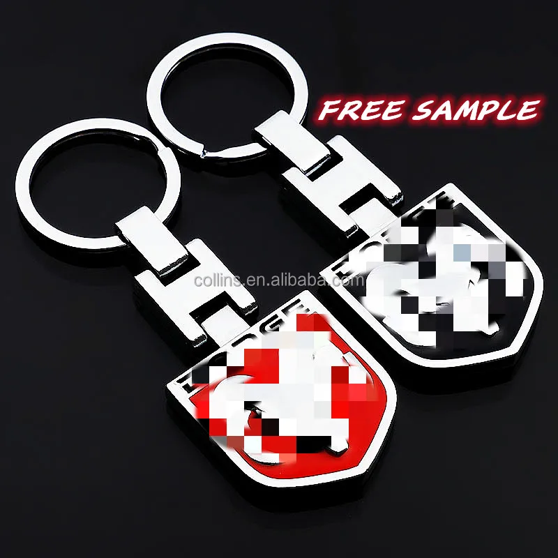Free Sample Car Logo Keychain Fast Delivery Custom Car Brand Keychains