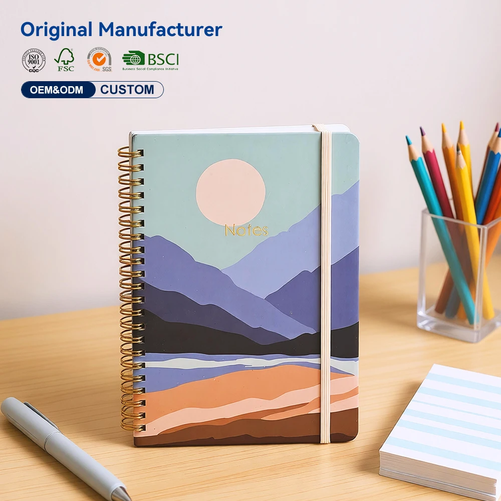 Cute Cartoon Shape Coil Book Inlaid Cartoon Cover Horizontal Notebook Portable Small Book Message Coil Book