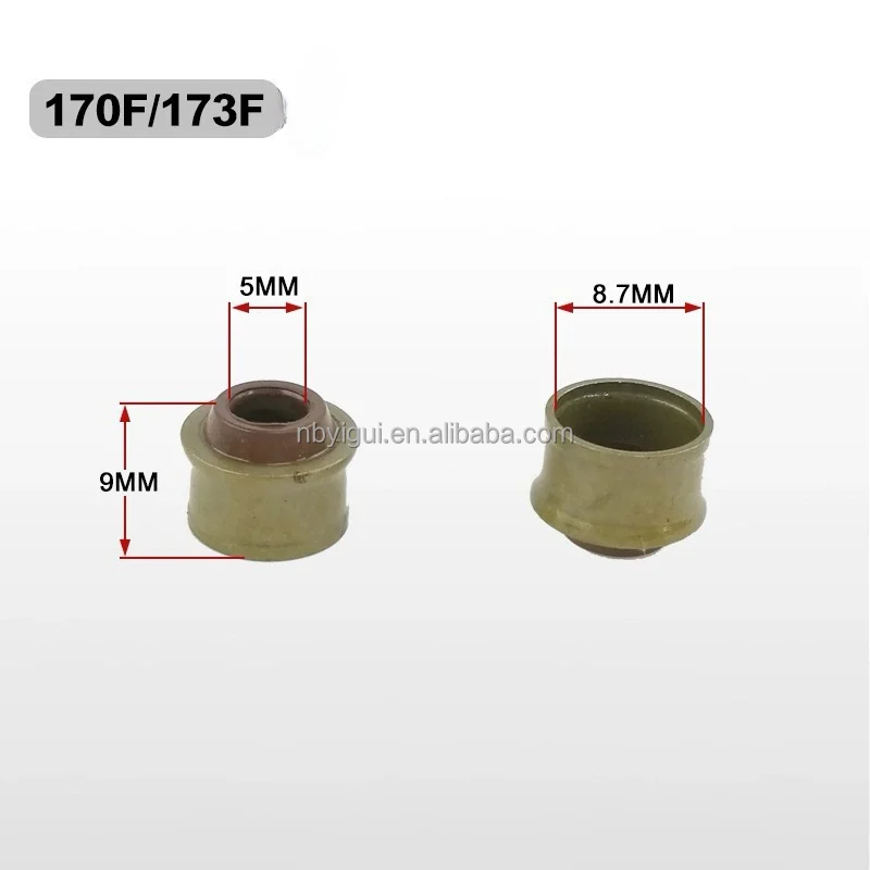 170F 173F 178F 186F 188F 192F Valve Stem Seal for Diesel Engine Spare Parts Valve Stem Oil Seal