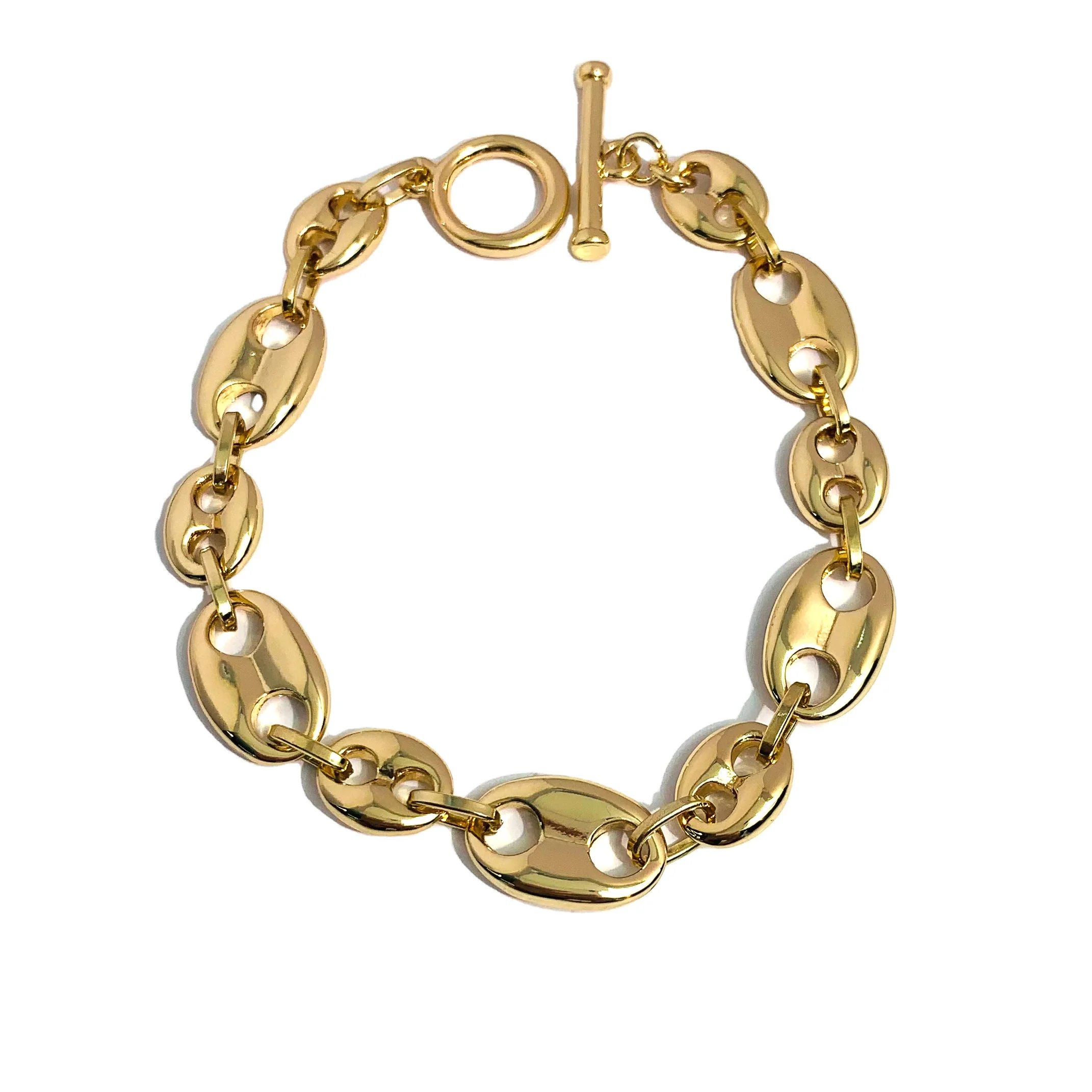 2025 divatékszer, diszkrét személyiségű malacorr alakú ötvözet aranyozott karika, női karikák nagykereskedelmi egyedi karkötő