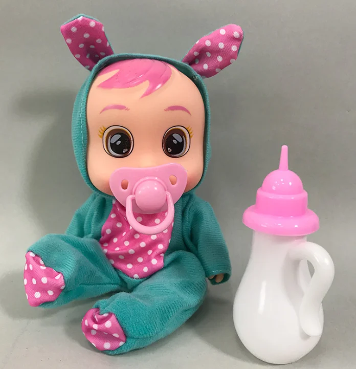 Плачет Кукла-младенец с соской бутылки для детей слезы куклы игрушка «сделай сам» Cry куклы дети станут отличным подарком на день рождения или Рождество